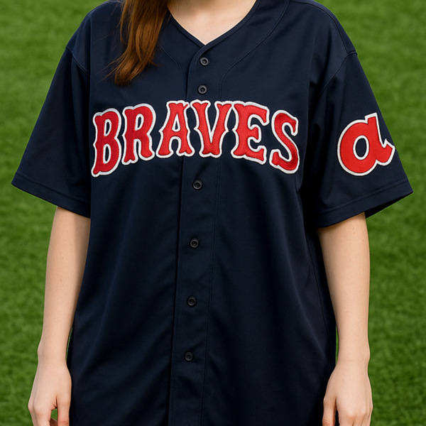 Vintage Atlanta Braves Majestic Batting Practice Jersey - @85