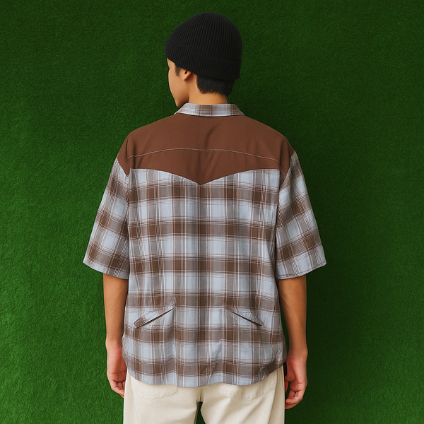 Vintage Club Ride Plaid Tech Shirt - Medium