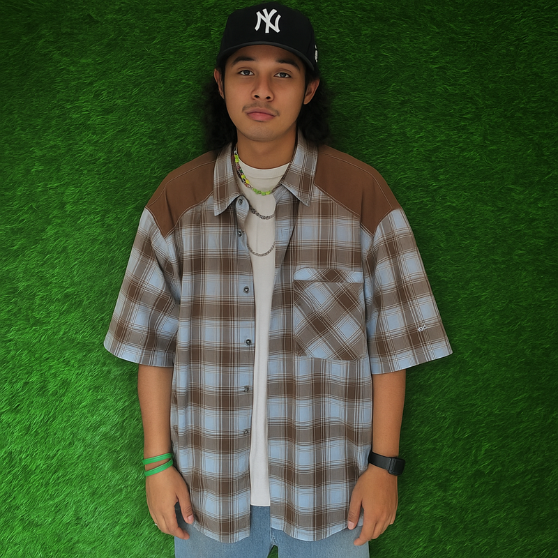 Vintage Club Ride Plaid Tech Shirt - Medium