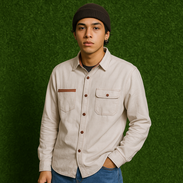 Thursday Island BEAU Long Sleeve Casual Shirt - Size L (100)  Product Details: