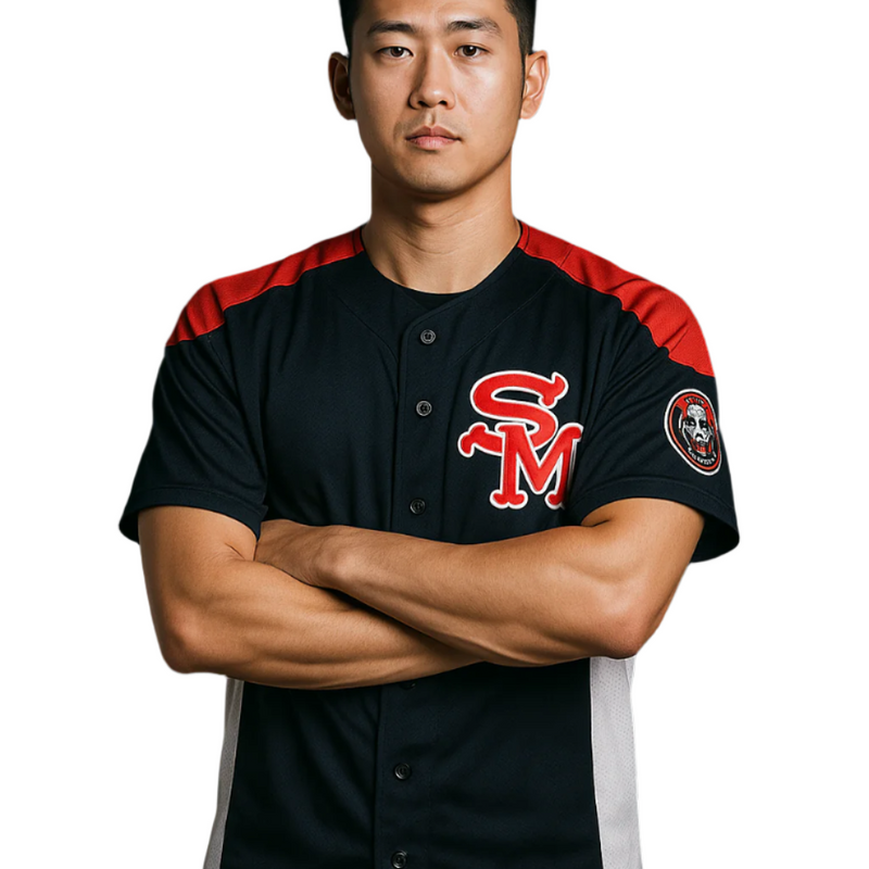 Sox Navy Maroon Unisex Baseball T-Shirt – XL