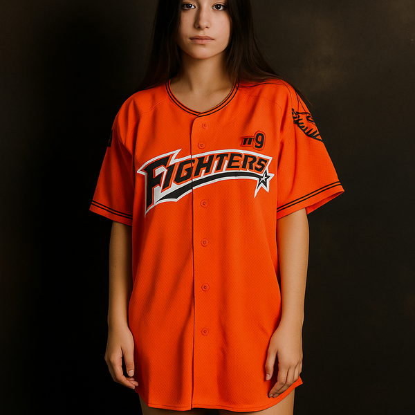 Fighters 11 9 Baseball Jersey – XL (Unisex | Oversized Fit | Thrifted)