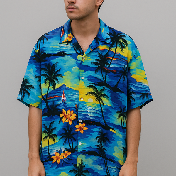 Vintage Tropical Hawaiian Shirt – Size XL (Thrifted)
