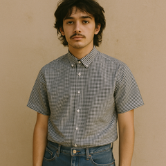 Zara Man Vintage Gingham Slim Fit Shirt