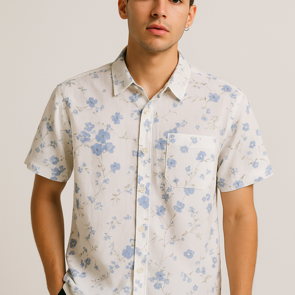DyuDyu Misty Bloom Vintage Shirt