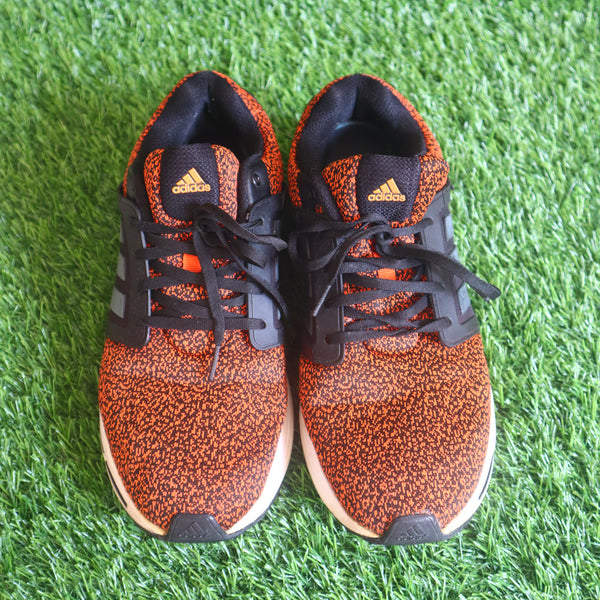 ADIDAS Men Orange & Black LEGUS Woven Design Running Shoes