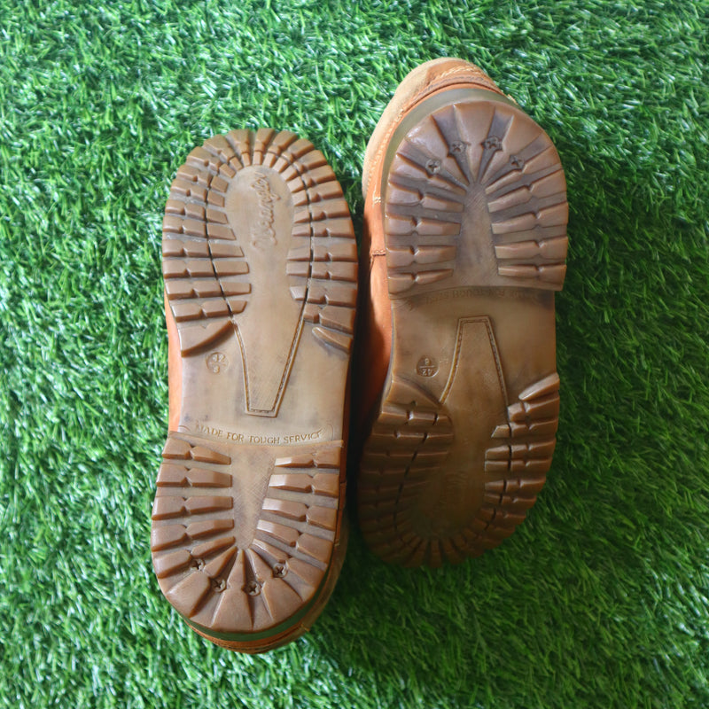 Wrangler Men's Nubuck Leather Ankle Boots with TPR Sole (8, 42, Brown)