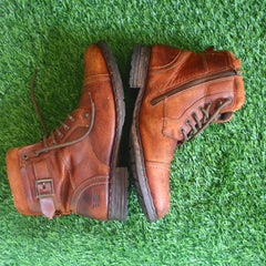 Red Tape Men Brown High-Top Leather Boots (9)