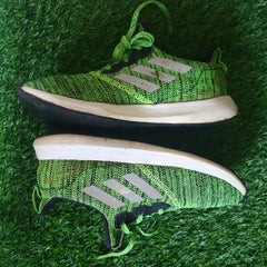 ADIDAS Men Fluorescent Green & Black Zeta 1.0 Running Shoes (UK 10)