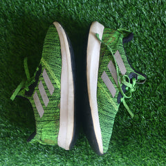 ADIDAS Men Fluorescent Green & Black Zeta 1.0 Running Shoes (UK 10)