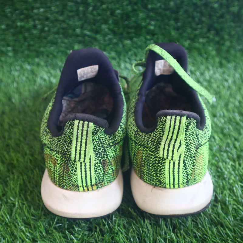 ADIDAS Men Fluorescent Green & Black Zeta 1.0 Running Shoes (UK 10)