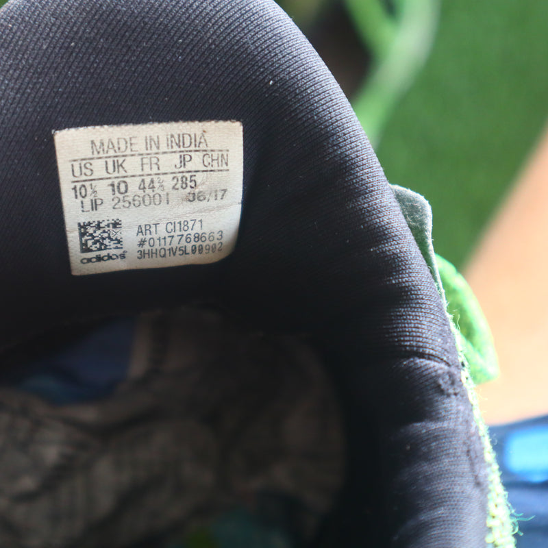 ADIDAS Men Fluorescent Green & Black Zeta 1.0 Running Shoes (UK 10)