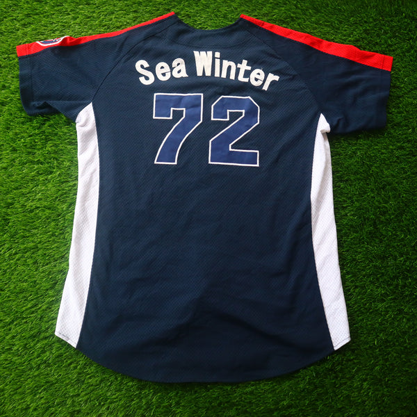 Sox Navy Maroon Unisex Baseball T-Shirt – XL