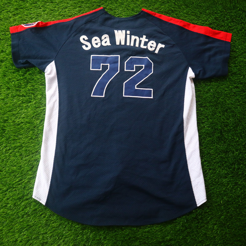 Sox Navy Maroon Unisex Baseball T-Shirt – XL