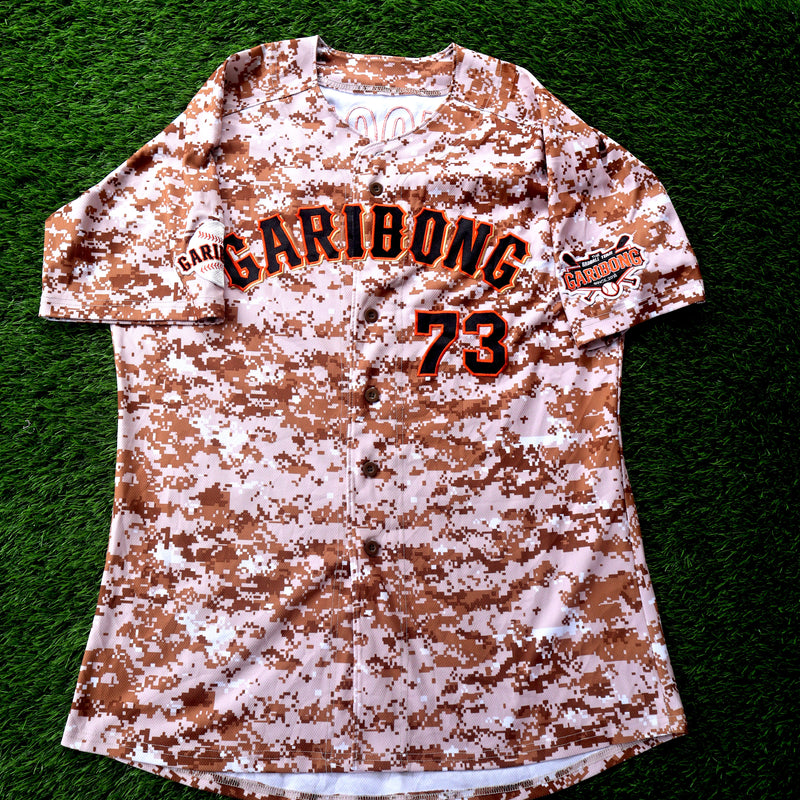 Vintage Garibong Camo Baseball Jersey – XL (Thrifted)