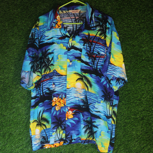 Vintage Tropical Hawaiian Shirt – Size XL (Thrifted)