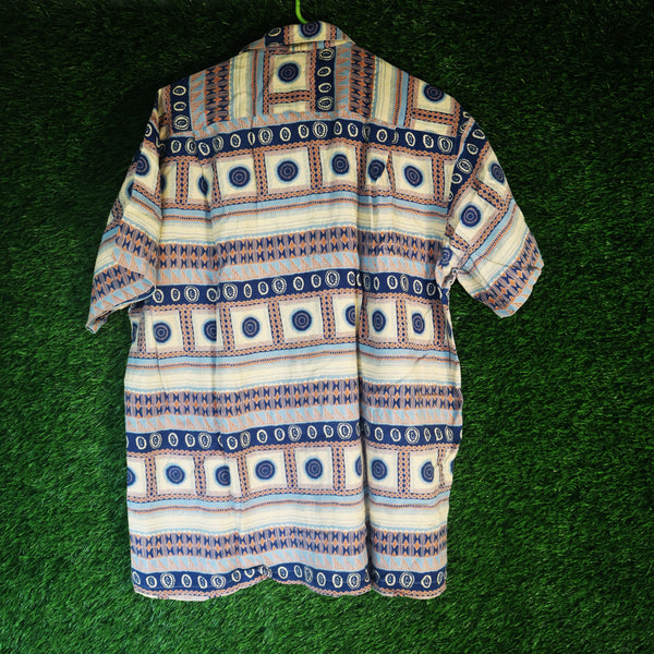 Vintage Uppish Tribal Pattern Shirt - Size L (Thrifted)