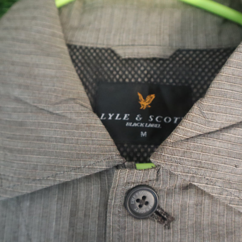 Lyle & Scott Black Label Striped Utility Shirt – Size M (Thrifted)