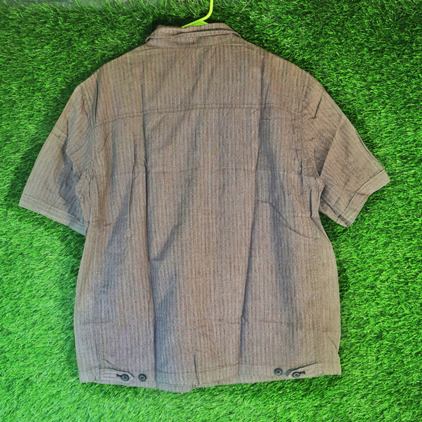 Lyle & Scott Black Label Striped Utility Shirt – Size M (Thrifted)