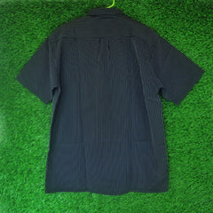 Walkaway Black Pinstripe Shirt – Thrifted | Size 105 (Approx. XL)