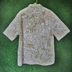 H&M Tropical Leopard Print Casual Shirt - Large