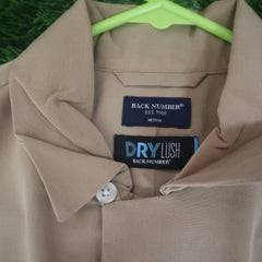 Stone Beige Half-Sleeve Shirt – DRYLush by Back Number -Medium