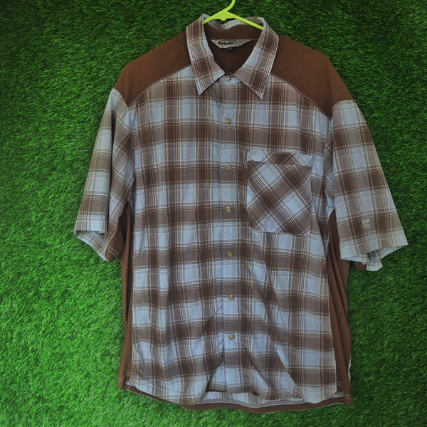 Vintage Club Ride Plaid Tech Shirt - Medium