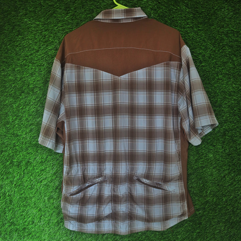Vintage Club Ride Plaid Tech Shirt - Medium