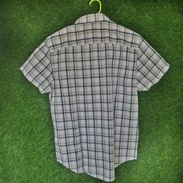 Timberland Green Checkered Slim Fit Shirt (M)