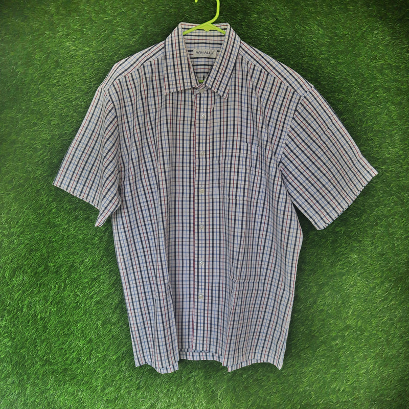 Men’s Classic Half-Sleeve Shirt – Win All (Size XL)