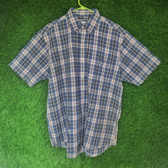 Giordano Plaid Casual Shirt - Large
