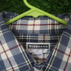 Giordano Plaid Casual Shirt - Large