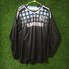 Chelsea FC Retro Long Sleeve Goalkeeper Jersey – Black Edition (XL)