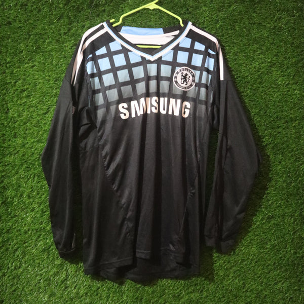 Chelsea FC Retro Long Sleeve Goalkeeper Jersey – Black Edition (XL)