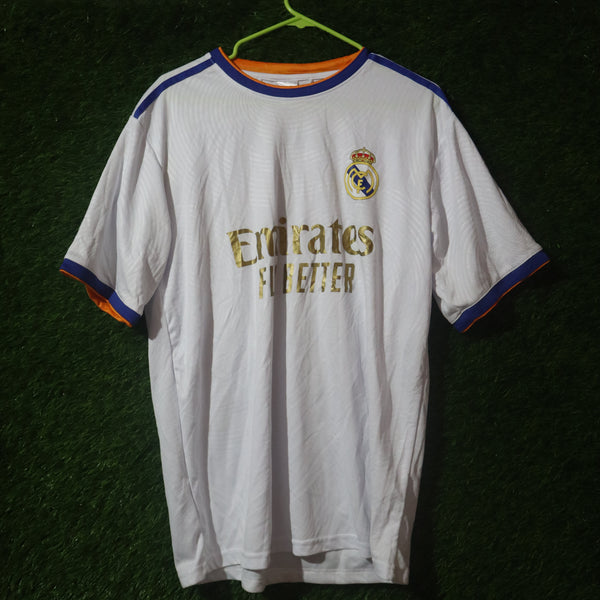 Real Madrid Home Jersey – Emirates Fly Better (White/Gold)