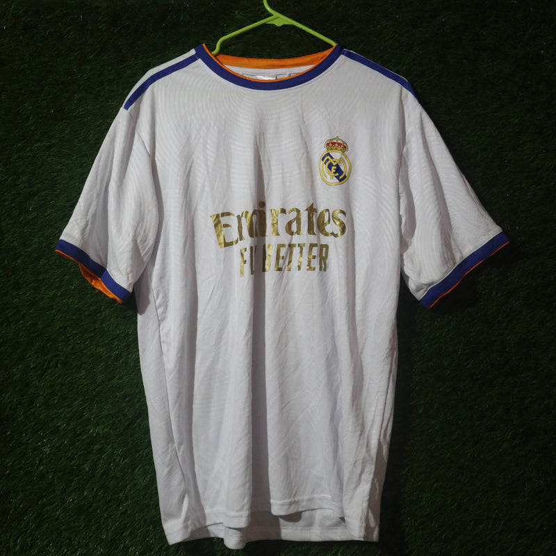 Real Madrid Home Jersey – Emirates Fly Better (White/Gold)